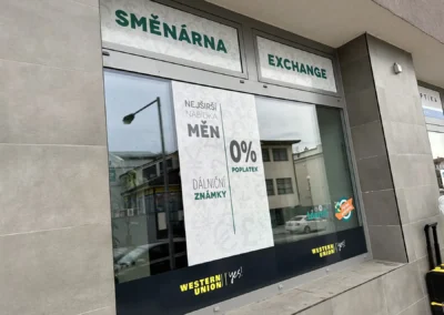 Reklamní polep výlohy